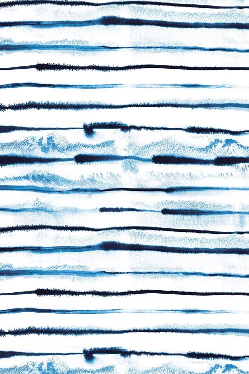 Indigo Electric Ink Stripes