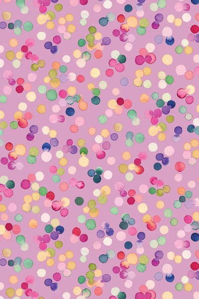 Ninola Design: Dots Confetti Joy Lavender Lilac by Ninola Design