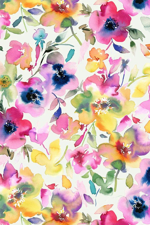 Artistic Summer Floral Multicolor