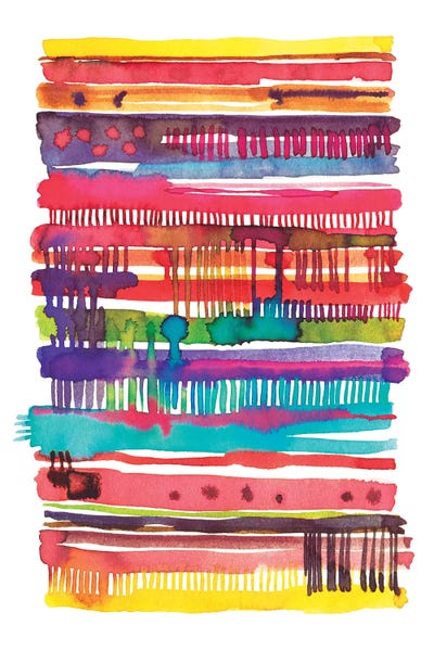 Intuitive Abstracts: Irregular Watercolor Lines Vainica by Ninola Design