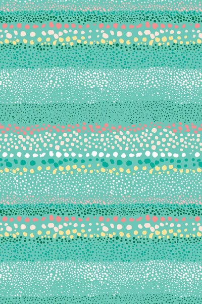 Polka Dot: Little Textured Dots Green by Ninola Design