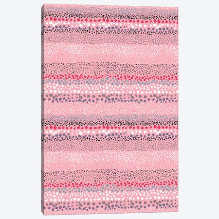 Little Textured Dots Rose Canvas Print #NDE61} by Ninola Design Canvas Art