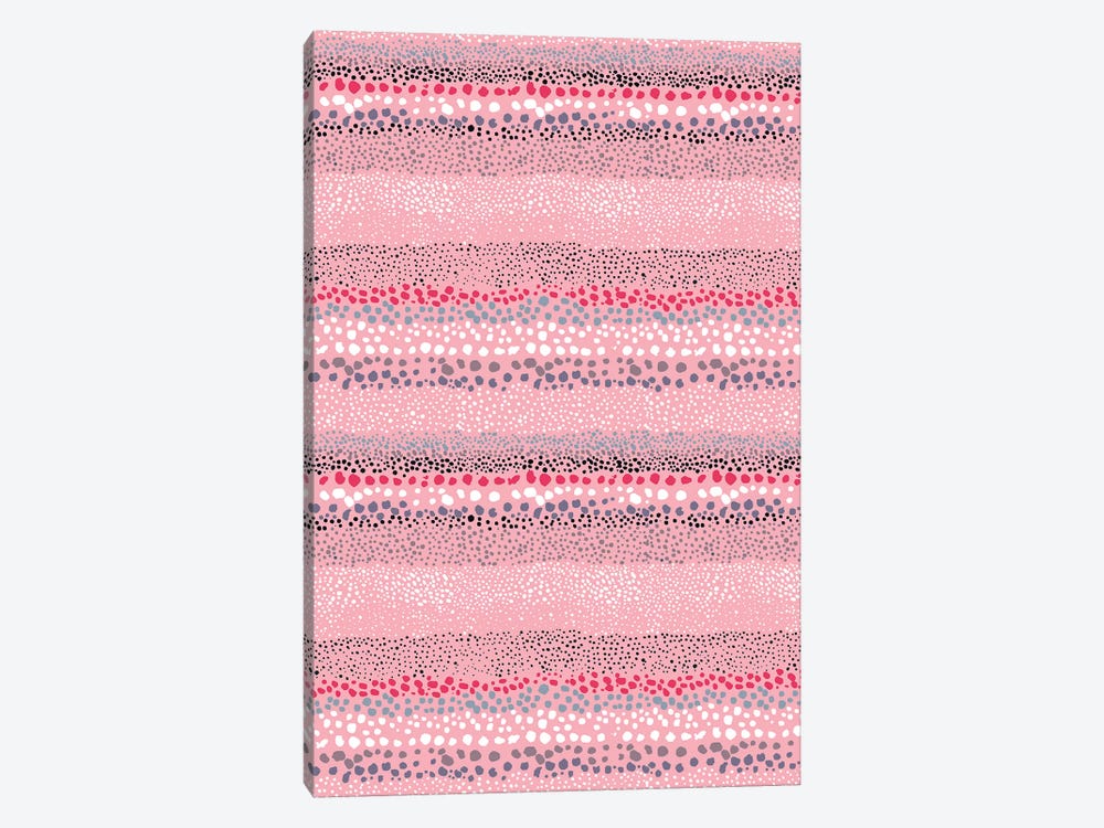 Little Textured Dots Rose by Ninola Design 1-piece Canvas Art