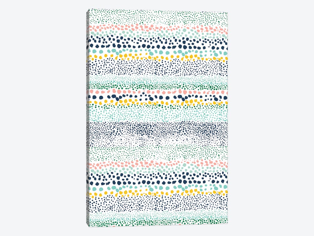 Little Textured Dots White by Ninola Design 1-piece Art Print