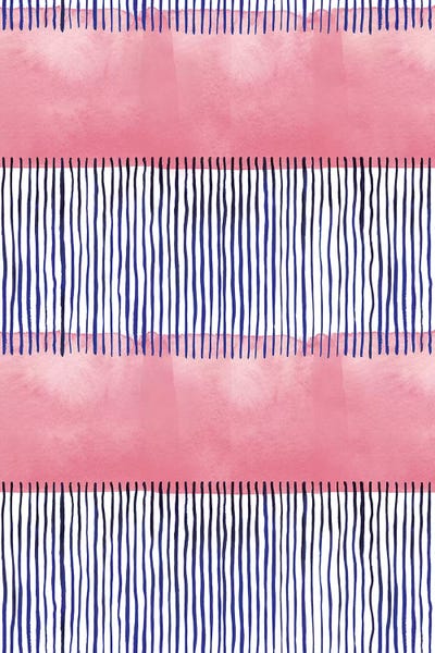 Stripes: Minimal Stripes Red by Ninola Design