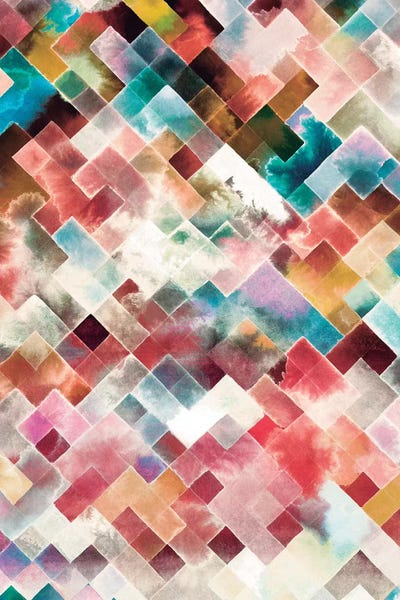 Ninola Design: Moody Geometry Pink by Ninola Design