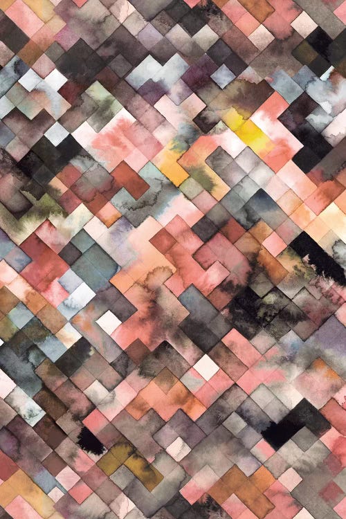 Moody Geometry Rustic by Ninola Design wall art