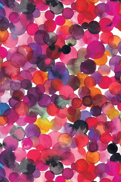 Ninola Design: Overlapped Watercolor Dots Multi by Ninola Design