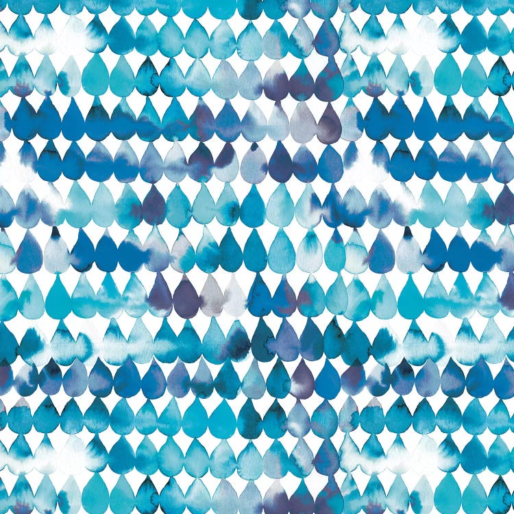Raindrops Blue by Ninola Design wall art