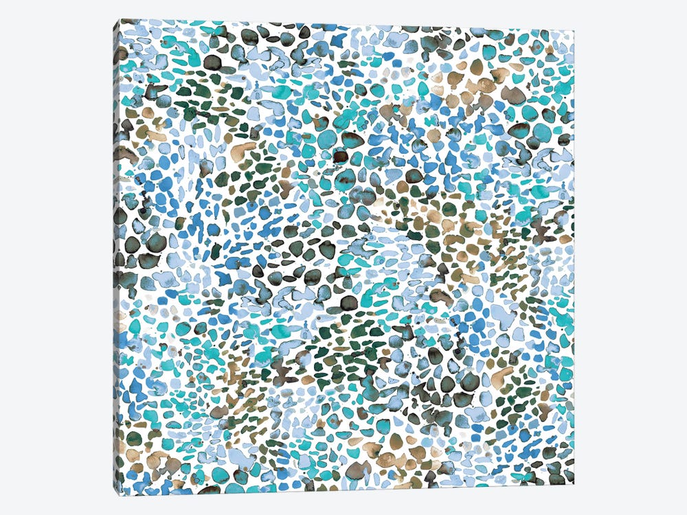 Speckled Watercolor Blue by Ninola Design 1-piece Art Print