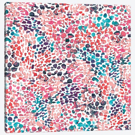 Speckled Watercolor Pink Canvas Print #NDE85} by Ninola Design Canvas Art Print