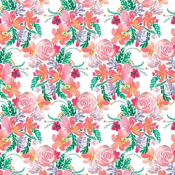 Granny Chic: Sweet Flowers Bouquet Pink by Ninola Design