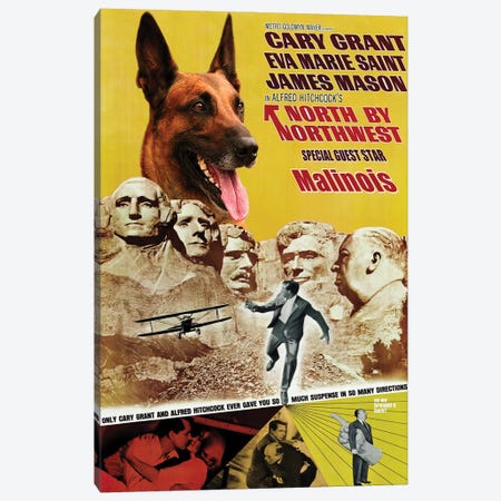 Belgian Malinois North By Northwest Canvas Print #NDG1033} by Nobility Dogs Canvas Art