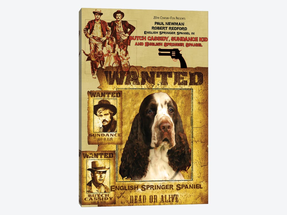 English Springer Spaniel Butch Cassidy And The Sundance Kid by Nobility Dogs 1-piece Canvas Art Print