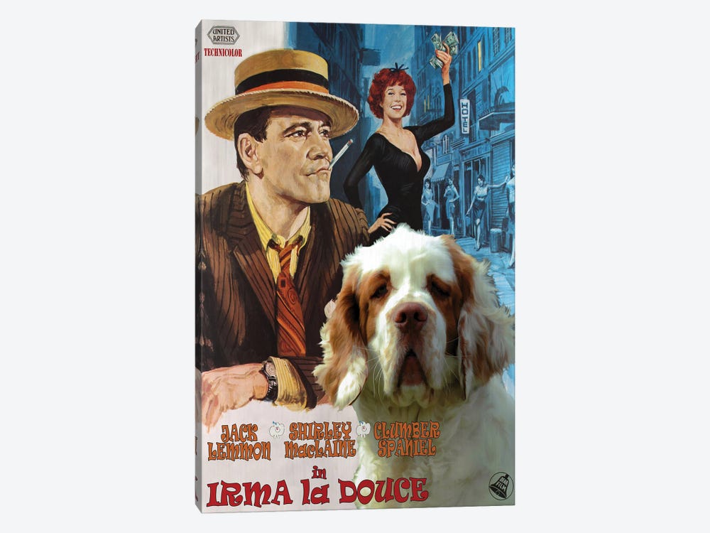 Clumber Spaniel Irma La Douce by Nobility Dogs 1-piece Canvas Wall Art