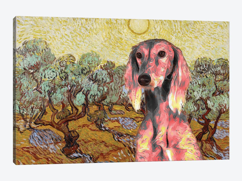 Saluki Olive Trees by Nobility Dogs 1-piece Art Print