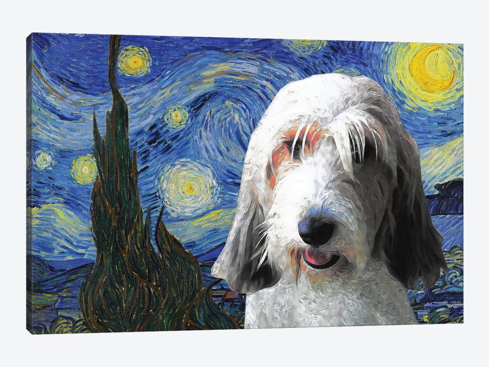 Petit Basset Griffon Vendeen The Starry Night by Nobility Dogs 1-piece Art Print