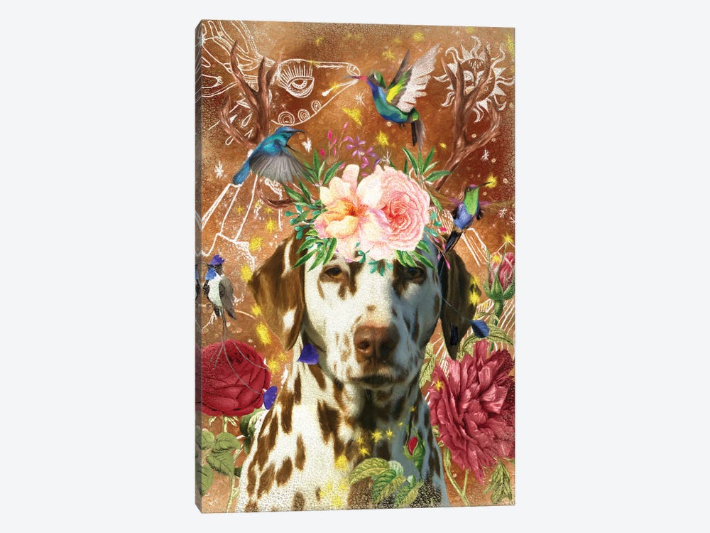 Dalmatian Dog With Antlers by Nobility Dogs 1-piece Canvas Art Print