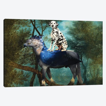 Dalmatian Dog Old Forest Canvas Print #NDG1173} by Nobility Dogs Canvas Print