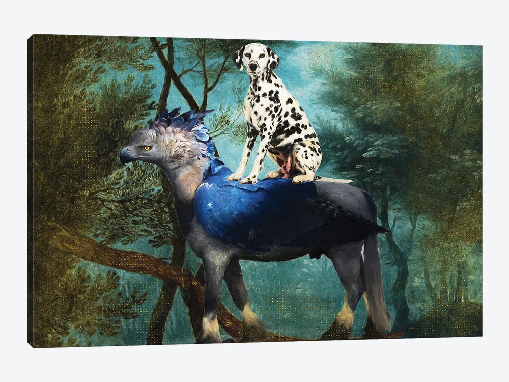 Dalmatian Dog Old Forest by Nobility Dogs 1-piece Canvas Wall Art