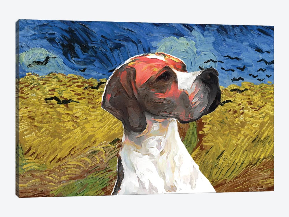 English Pointer Wheatfield With Crows by Nobility Dogs 1-piece Art Print