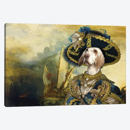 English Setter The Return Of The New World Canvas Print #NDG1199} by Nobility Dogs Canvas Art Print