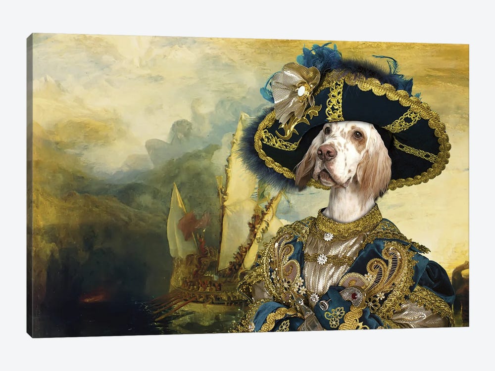 English Setter The Return Of The New World by Nobility Dogs 1-piece Canvas Art