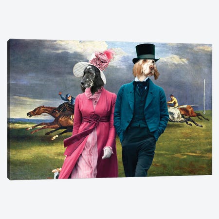 English Setter Derby In Epsom Canvas Print #NDG1201} by Nobility Dogs Canvas Art Print