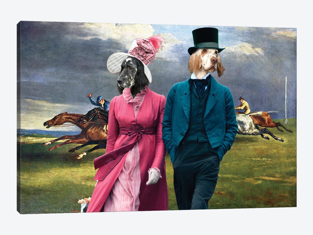 English Setter Derby In Epsom by Nobility Dogs 1-piece Canvas Print
