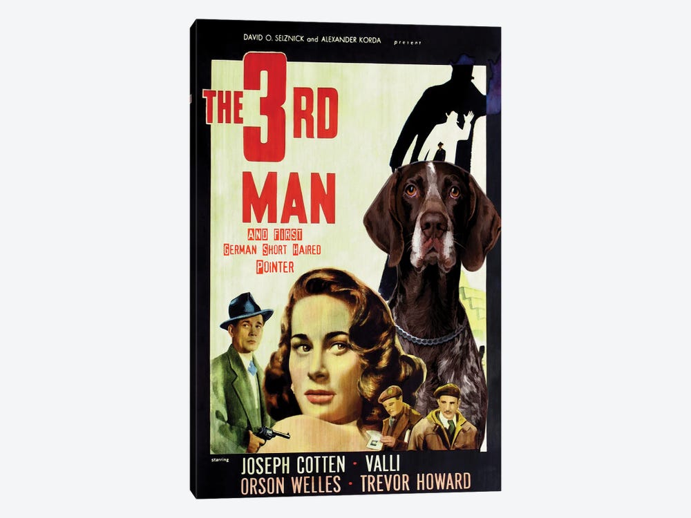 German Shorthaired Pointer The Third Man by Nobility Dogs 1-piece Canvas Artwork