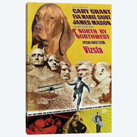 Vizsla North By Northwest Canvas Print #NDG1227} by Nobility Dogs Canvas Wall Art
