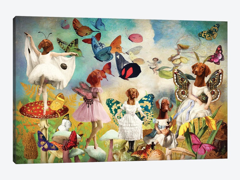 Vizsla Fairy Queen by Nobility Dogs 1-piece Canvas Art Print