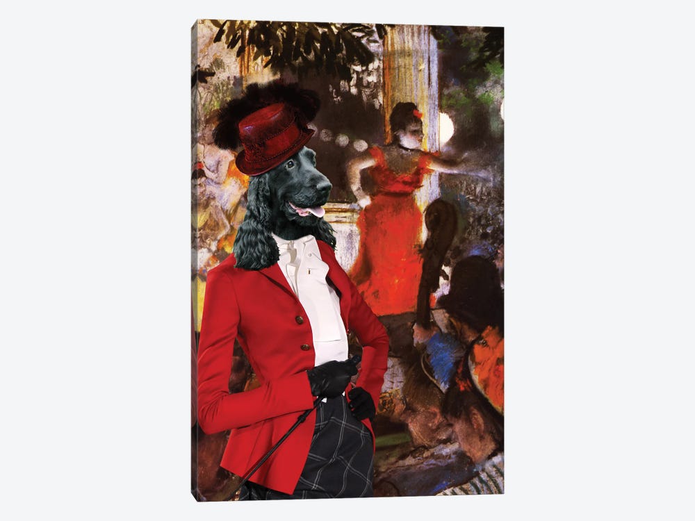 English Cocker Spaniel Moulin Rouge by Nobility Dogs 1-piece Canvas Art