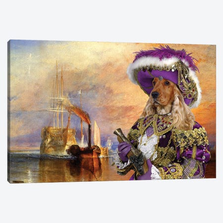 English Cocker Spaniel The Fighting Temeraire Canvas Print #NDG1259} by Nobility Dogs Canvas Art