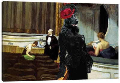 English Cocker Spaniel Intermezzo In The Theater Canvas Art Print - Spaniels