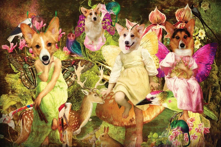 Pembroke Welsh Corgi Enchanted Woodland