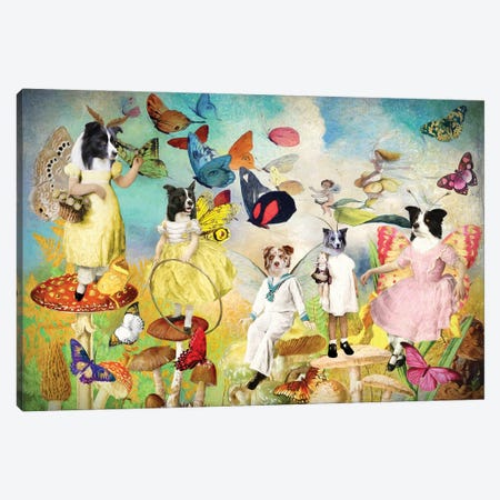 Border Collie Fairy Queen Canvas Print #NDG1276} by Nobility Dogs Art Print