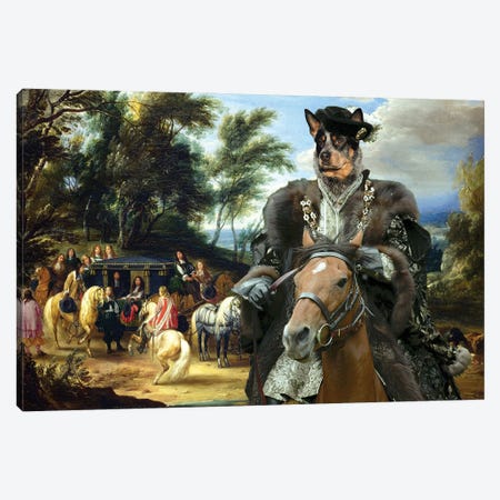 Australian Cattle Dog Philippe Francois Canvas Print #NDG1282} by Nobility Dogs Canvas Art Print