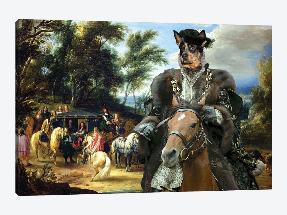 Australian Cattle Dog Philippe Francois by Nobility Dogs 1-piece Canvas Wall Art