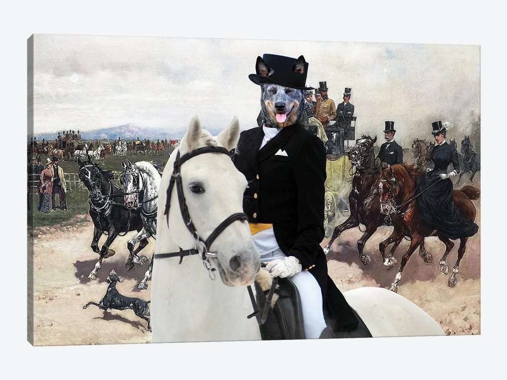 Australian Cattle Dog The Return From Capannelle by Nobility Dogs 1-piece Art Print