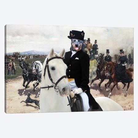 Australian Cattle Dog The Return From Capannelle Canvas Print #NDG1283} by Nobility Dogs Canvas Art Print
