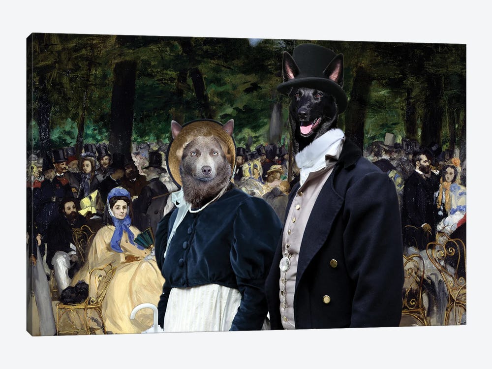 Australian Kelpie Tuileries Gardens by Nobility Dogs 1-piece Art Print