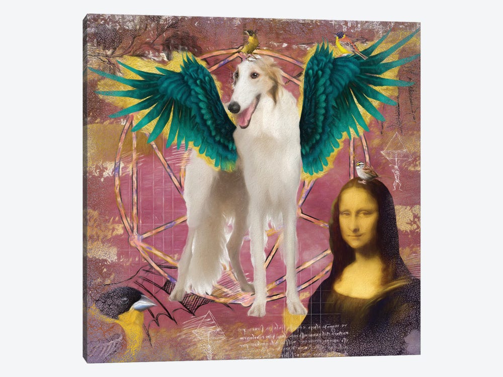 Borzoi Angel Da Vinci by Nobility Dogs 1-piece Canvas Art Print