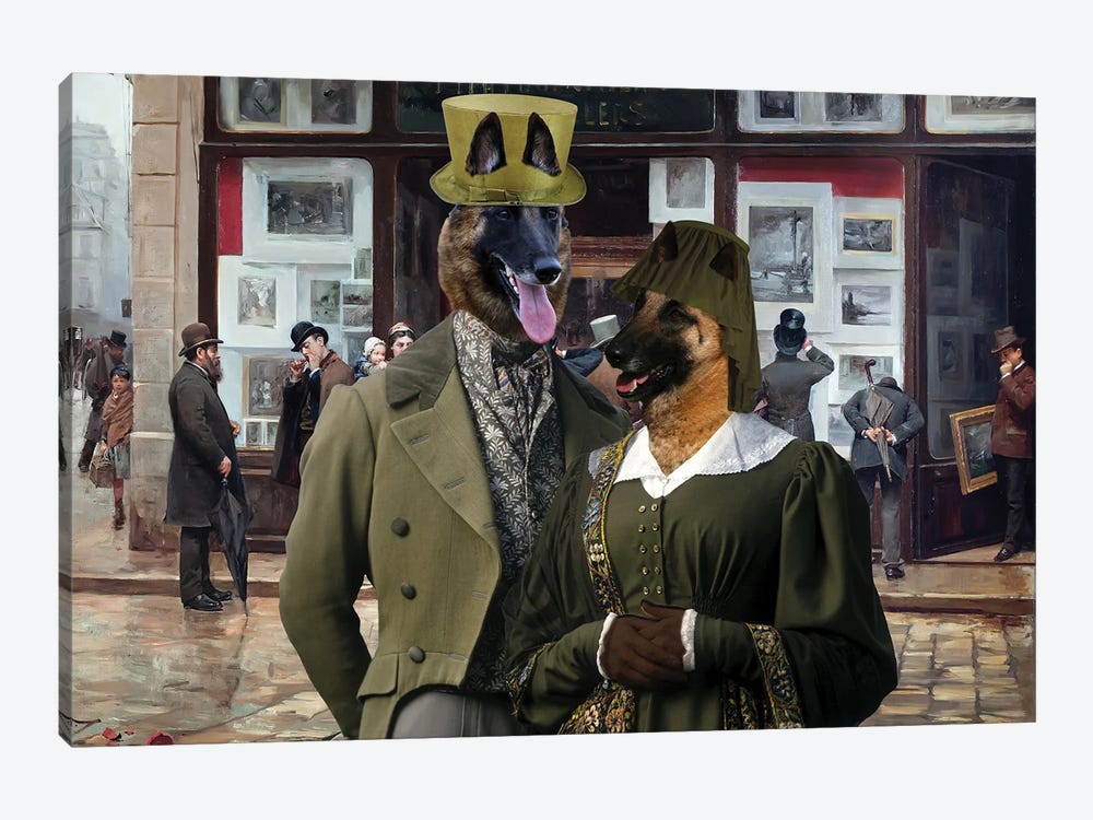 Belgian Malinois Public Exhibition by Nobility Dogs 1-piece Canvas Art Print