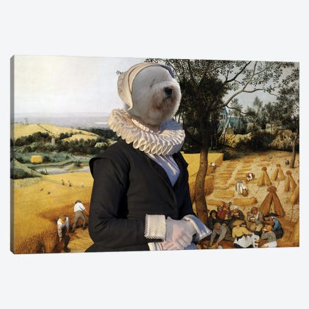 Old English Sheepdog The Harvesters Canvas Print #NDG1315} by Nobility Dogs Canvas Artwork