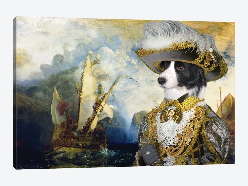 Border Collie Returning From The New World by Nobility Dogs 1-piece Canvas Print