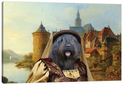 Bouvier Des Flandres A Crusader Bride Canvas Art Print - Nobility Dogs