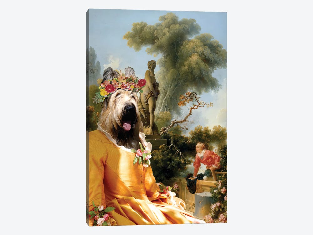 Briard Dog The Gallant Meeting by Nobility Dogs 1-piece Canvas Art Print