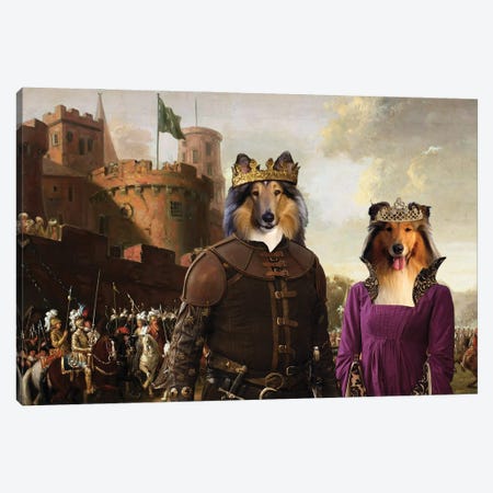 Rough Collie The Enchanted Forest Canvas Print #NDG1333} by Nobility Dogs Art Print