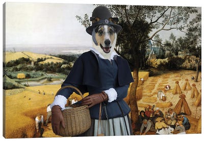 Smooth Collie The Harvesters Canvas Art Print - Collie Art